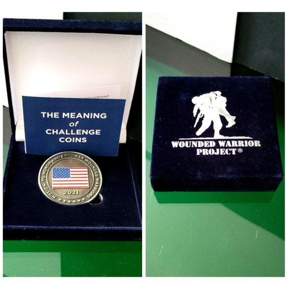 2021 Wounded Warrior Project Medallion with Box Collectible Challenge Coin - Picture 6 of 6